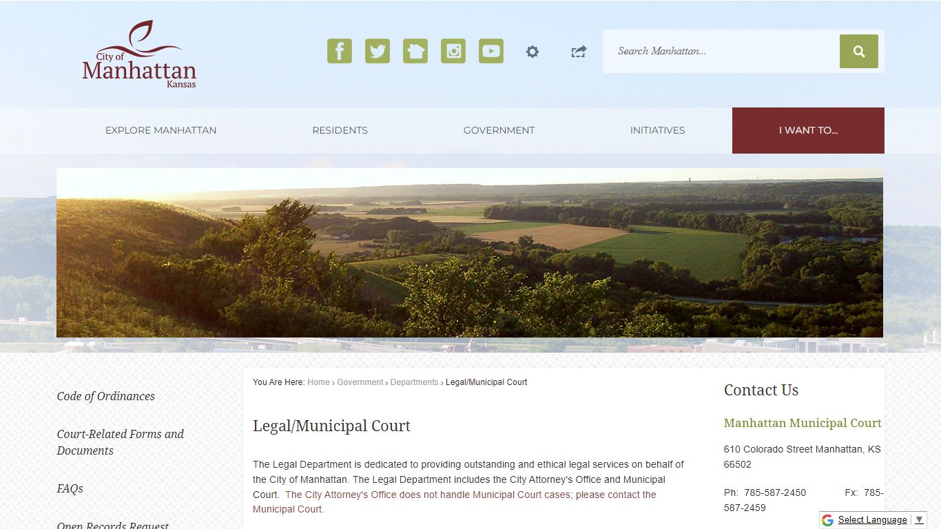 Legal/Municipal Court | Manhattan, KS - Official Website